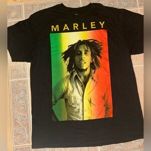 Zion Rootswear Black Marley Graphic Tee
